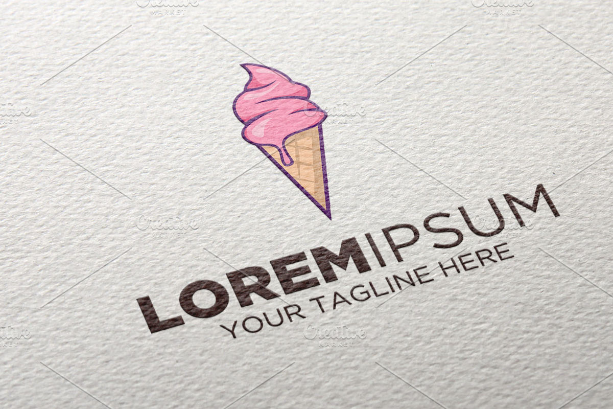 Ice Cream Logo in Logo Templates - product preview 8