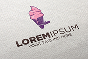 Ice Cream Megaphone Logo