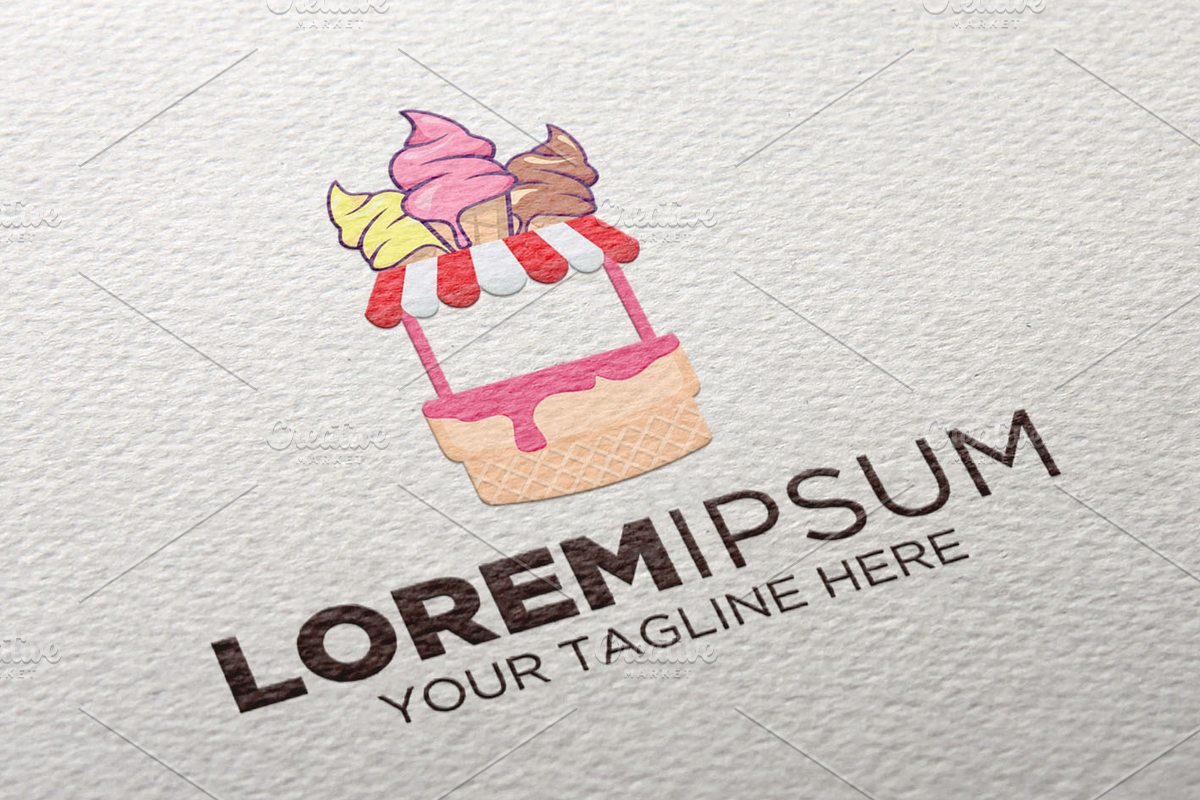 Ice Cream Shop Logo in Logo Templates - product preview 8