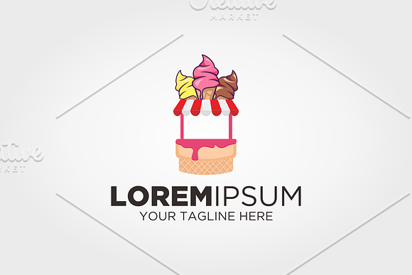 Ice Cream Shop Logo in Logo Templates - product preview 1