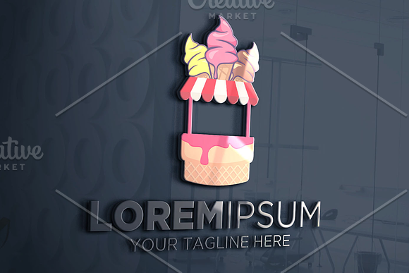 Ice Cream Shop Logo in Logo Templates - product preview 2