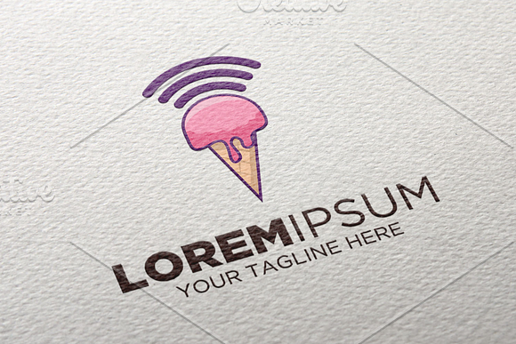 Wireless Ice Cream Logo in Logo Templates - product preview 1