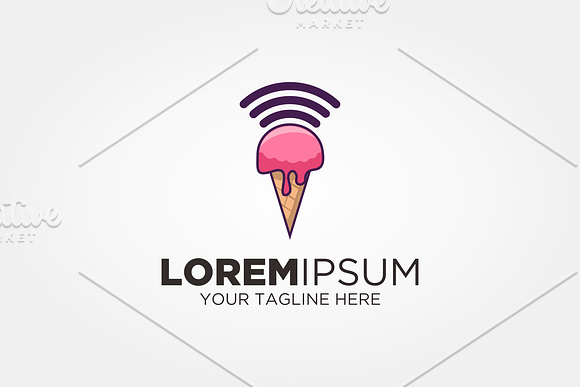 Wireless Ice Cream Logo in Logo Templates - product preview 2