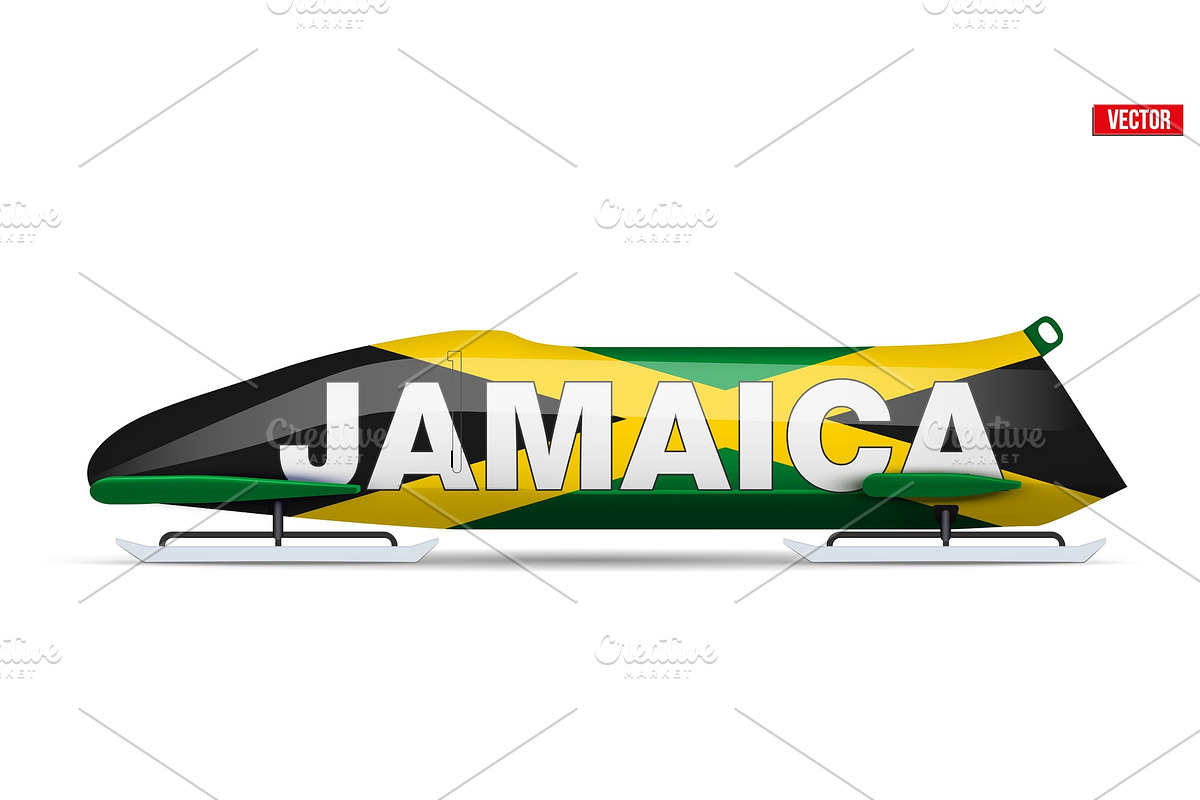 Jamaica Bob for Bobsleigh sport in Illustrations - product preview 8