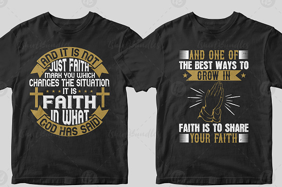50 Editable Christian Tshirt Design in Illustrations - product preview 1