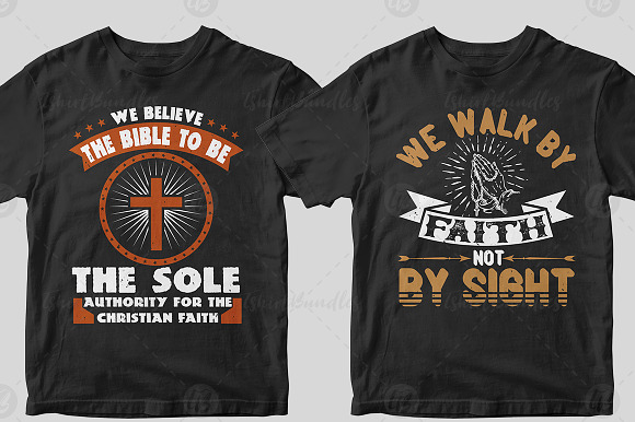50 Editable Christian Tshirt Design in Illustrations - product preview 3