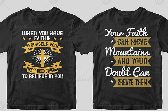 50 Editable Christian Tshirt Design in Illustrations - product preview 6