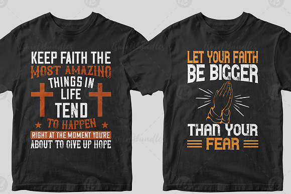 50 Editable Christian Tshirt Design in Illustrations - product preview 7