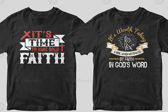 50 Editable Christian Tshirt Design in Illustrations - product preview 9