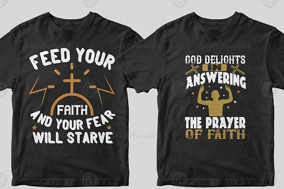 50 Editable Christian Tshirt Design in Illustrations - product preview 14