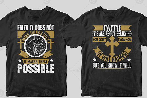 50 Editable Christian Tshirt Design in Illustrations - product preview 15