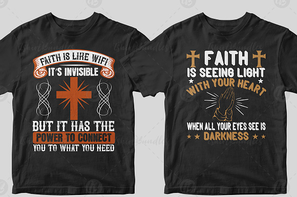 50 Editable Christian Tshirt Design in Illustrations - product preview 20