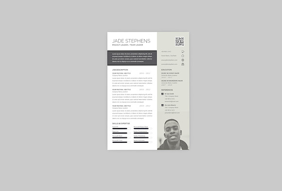 Project Leader Resume Designer in Resume Templates - product preview 2
