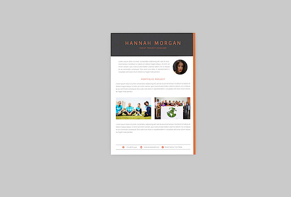 Event Project Resume Designer in Resume Templates - product preview 3
