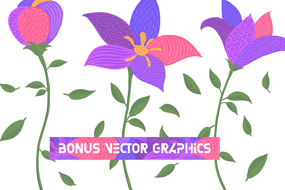 Florry font & illustrations in Display Fonts - product preview 4