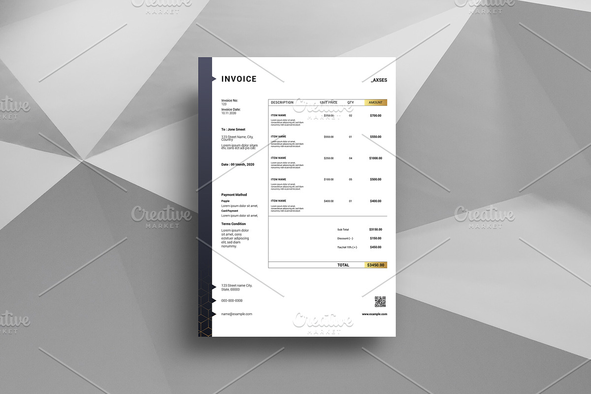 Multipurpose Invoice V17 in Stationery Templates - product preview 8