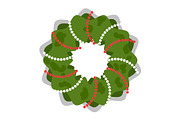 Wreath with Garlands Christmas