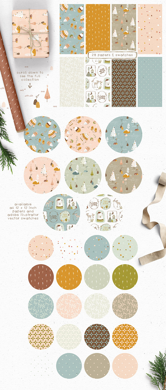 Rustic Christmas Collection in Illustrations - product preview 11