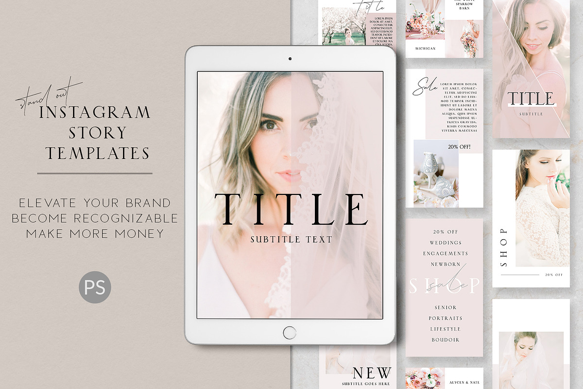 Feminine Instagram Story Templates in Instagram Templates - product preview 8