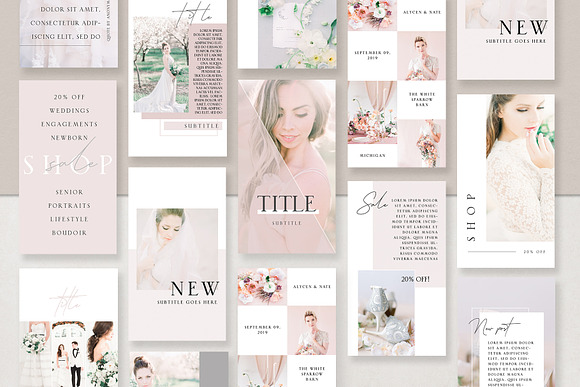 Feminine Instagram Story Templates in Instagram Templates - product preview 2