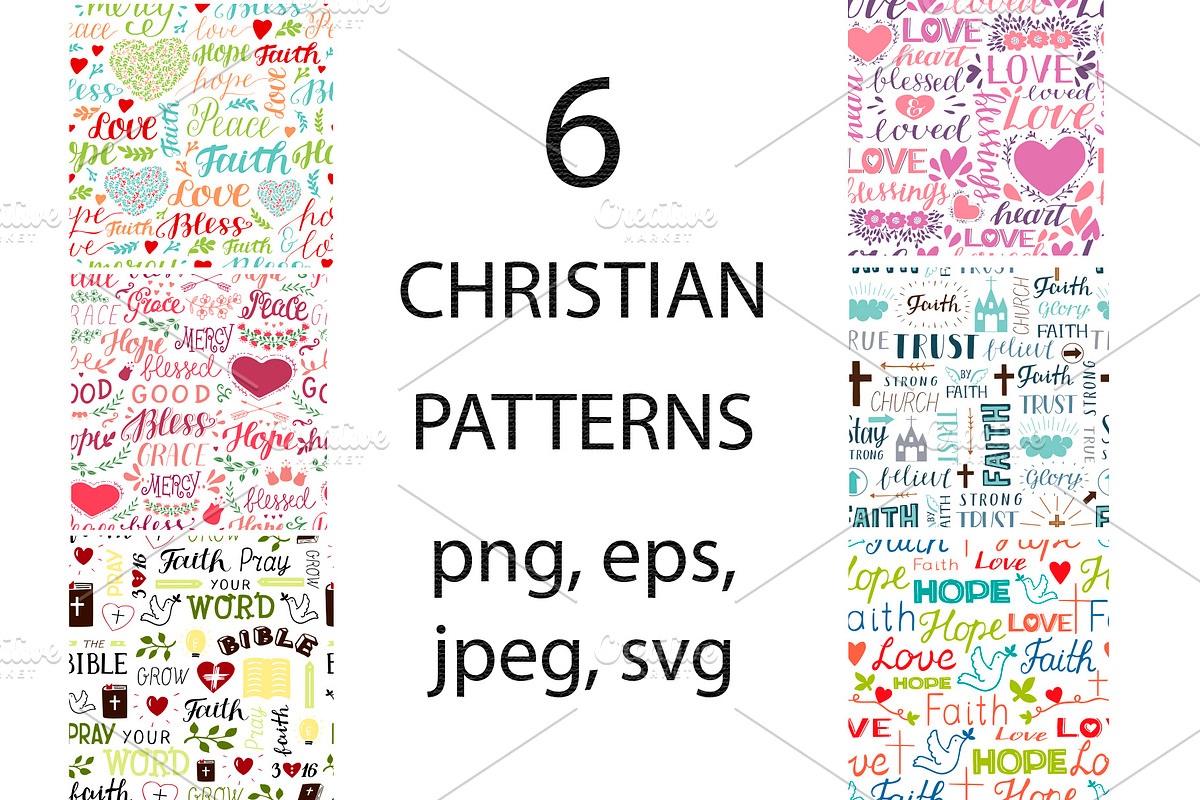 6 CHRISTIAN PATTERNS in Patterns - product preview 8