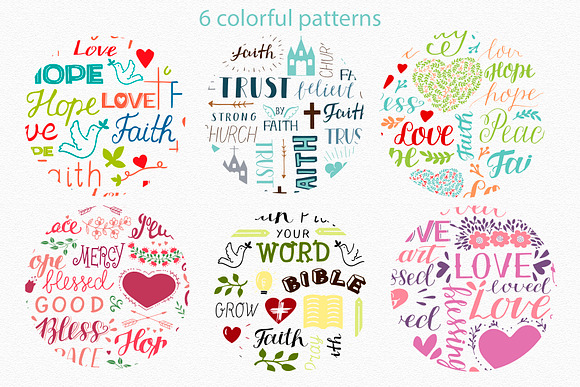 6 CHRISTIAN PATTERNS in Patterns - product preview 1