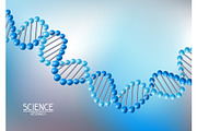 Background with DNA molecules