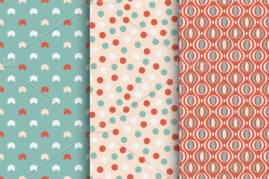 Colorful seamless cute patterns in Patterns - product preview 8