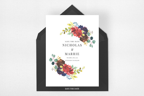 Blossoms - Wedding Invitation Suite in Wedding Templates - product preview 3