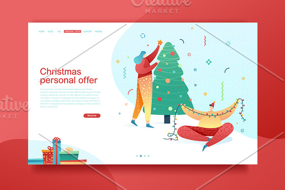 Christmas & New Year People Scenes in Illustrations - product preview 10