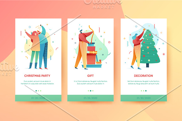 Christmas & New Year People Scenes in Illustrations - product preview 12