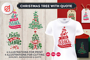 Christmas Tree with quote