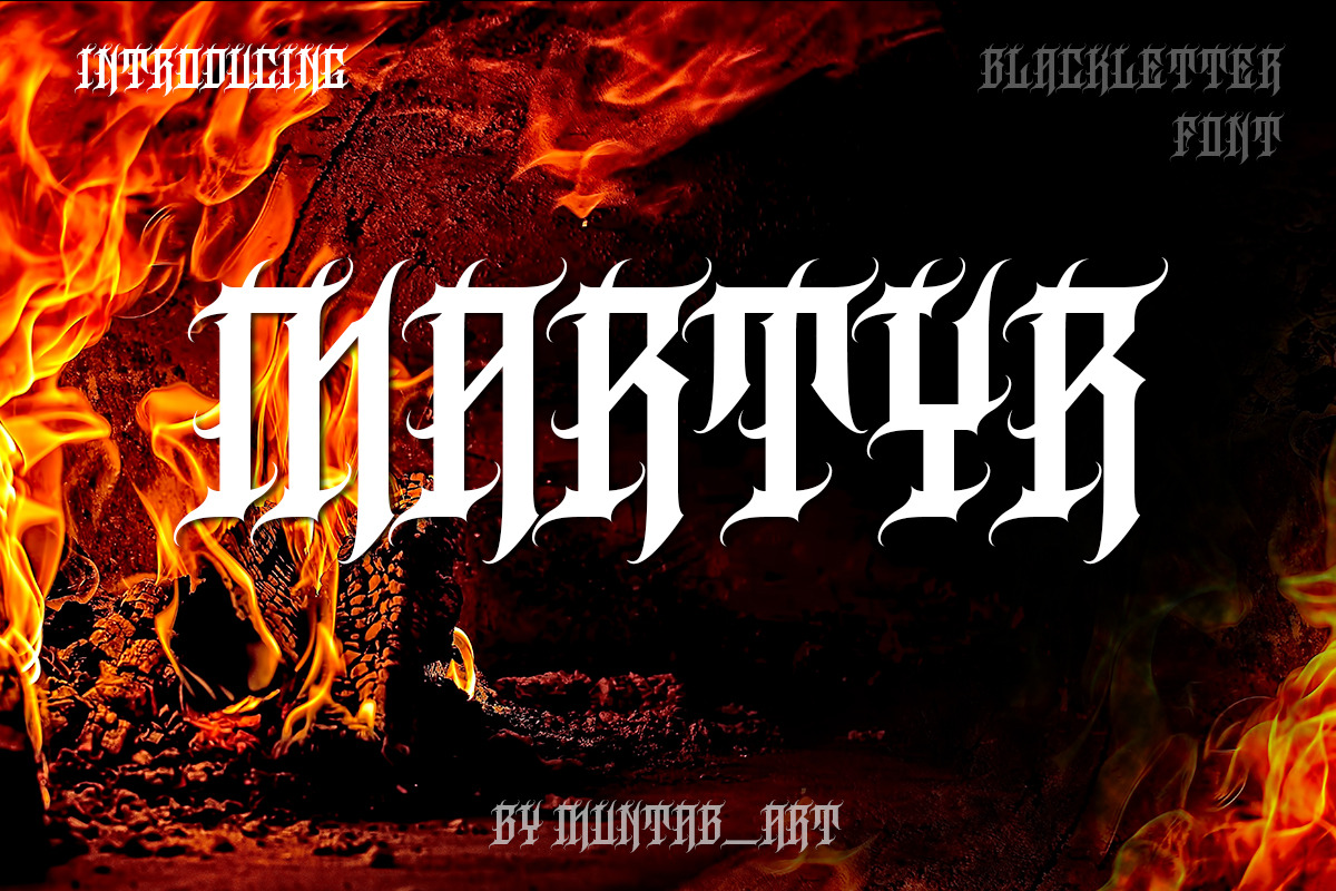 Martyr in Blackletter Fonts - product preview 8