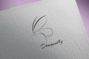 Dragonfly. Logo template