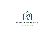 bird house logo vector icon