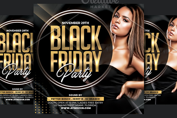 Black Friday Party Flyer in Flyer Templates - product preview 1