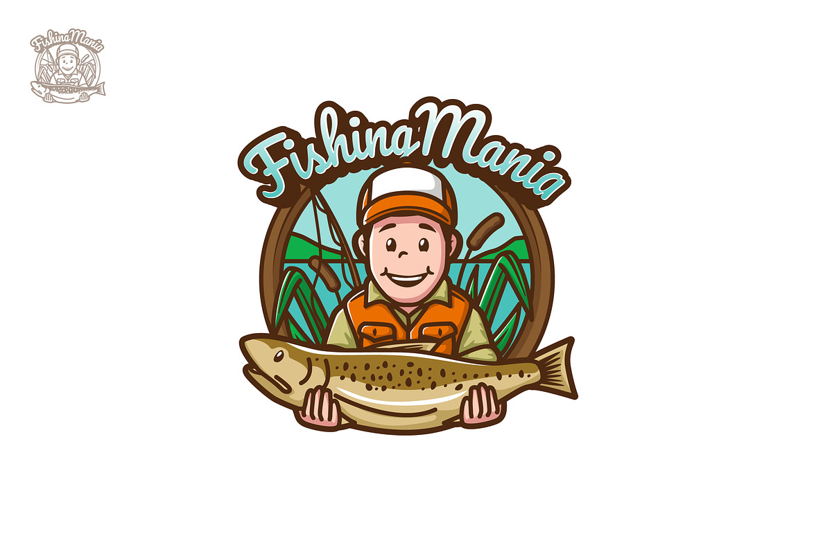 FishingMania - Mascot & Esport Logo in Logo Templates - product preview 8
