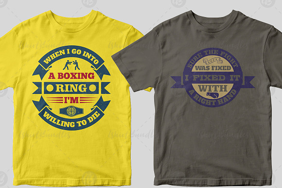 50 Editable Boxing Tshirt Design in Illustrations - product preview 9