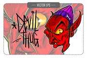 Vector Devil Thug Illustration