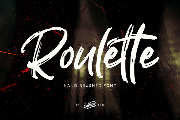 Roulette - Hand Brushed Font
