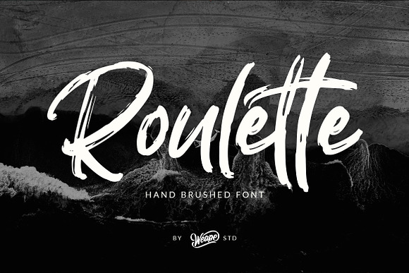 Roulette - Hand Brushed Font in Script Fonts - product preview 11