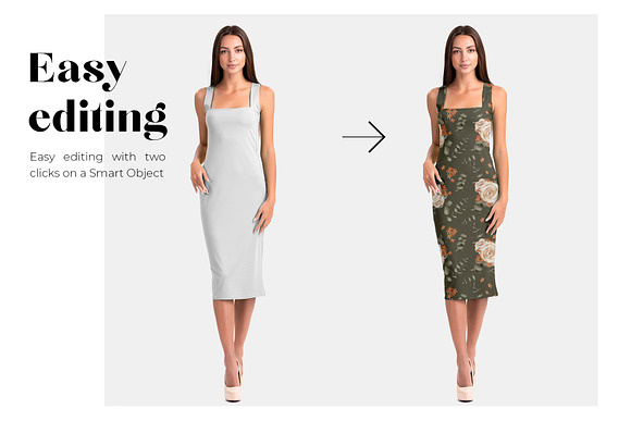 Free Female Dress Mockups in Product Mockups - product preview 2