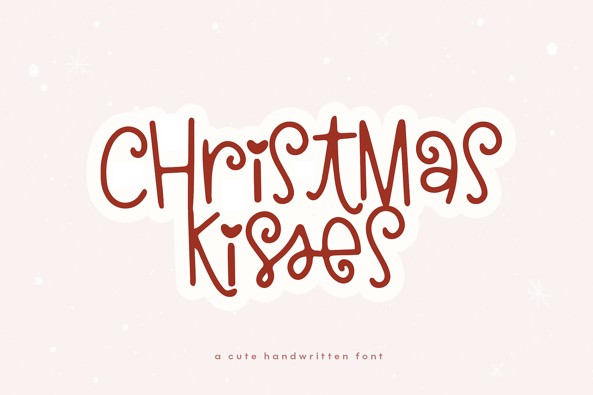 Christmas Kisses | Fun Holiday Font in Display Fonts - product preview 8