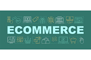 Ecommerce word concepts banner