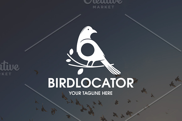 Bird Locator Logo Template in Logo Templates - product preview 2