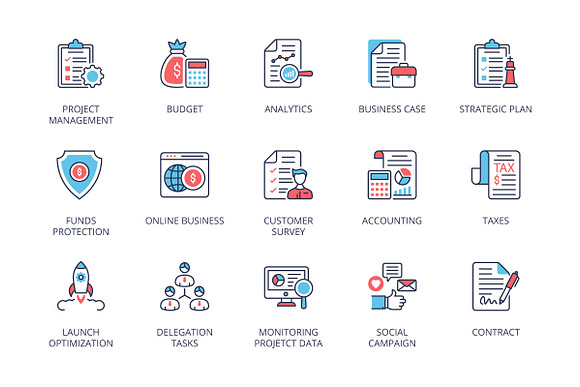 Business Management Process in Business Icons - product preview 3