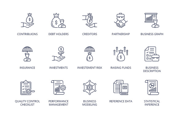 Business Management Process in Business Icons - product preview 2