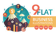 Flat Design Business Illustrations