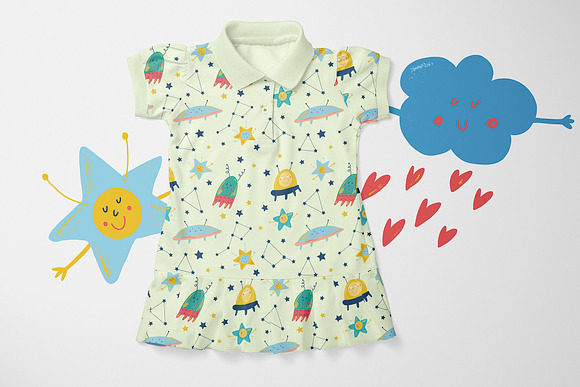 Cute robots. Characters and patterns in Illustrations - product preview 7