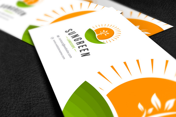 Sun Green Landscape Logo Template in Logo Templates - product preview 2